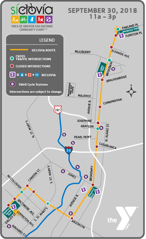 Siclovia Route