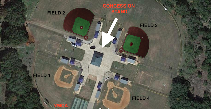 Sport Site Maps YMCA of Greater - Baseball Site Map Stone Oak Revised