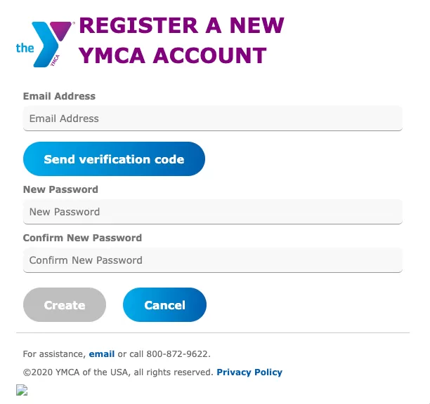 Screen shot for registering for LINK