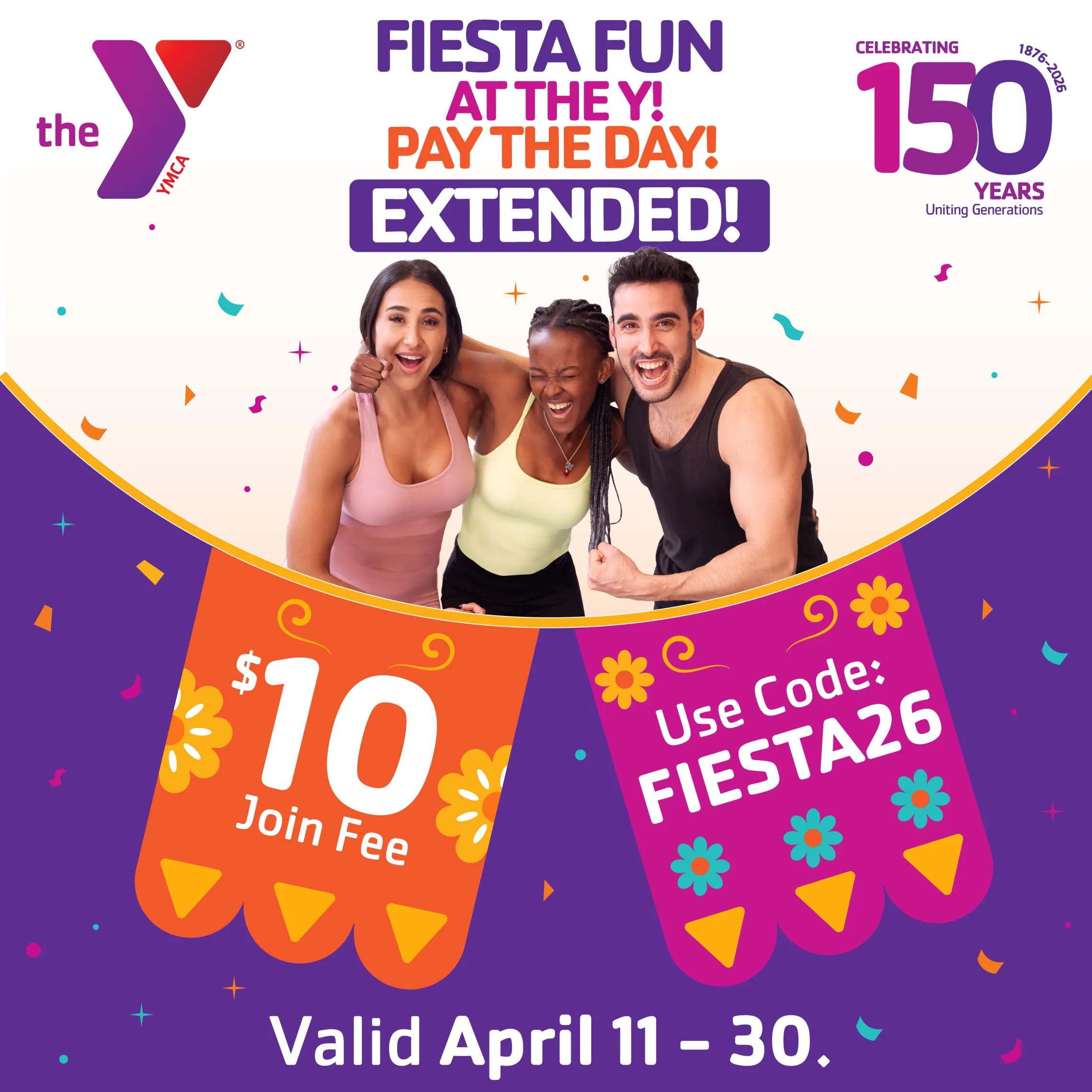 Fiesta Fun at the Y - Pay the day!