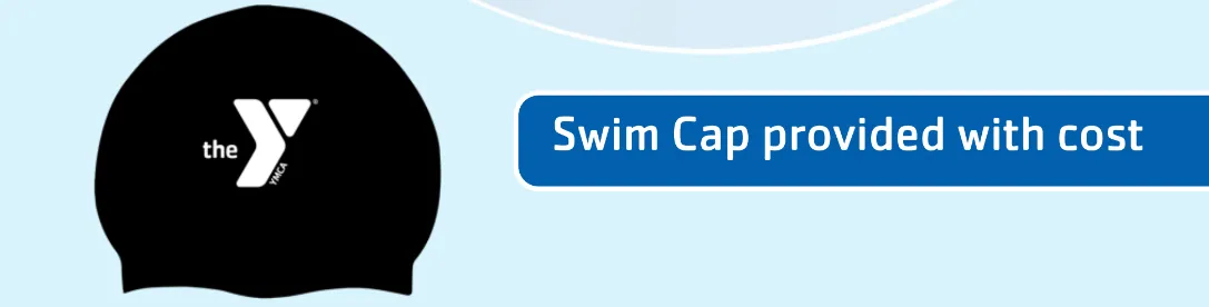 Black Swim Cap with a White Y Logo