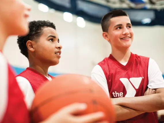 Boys basketball closeup