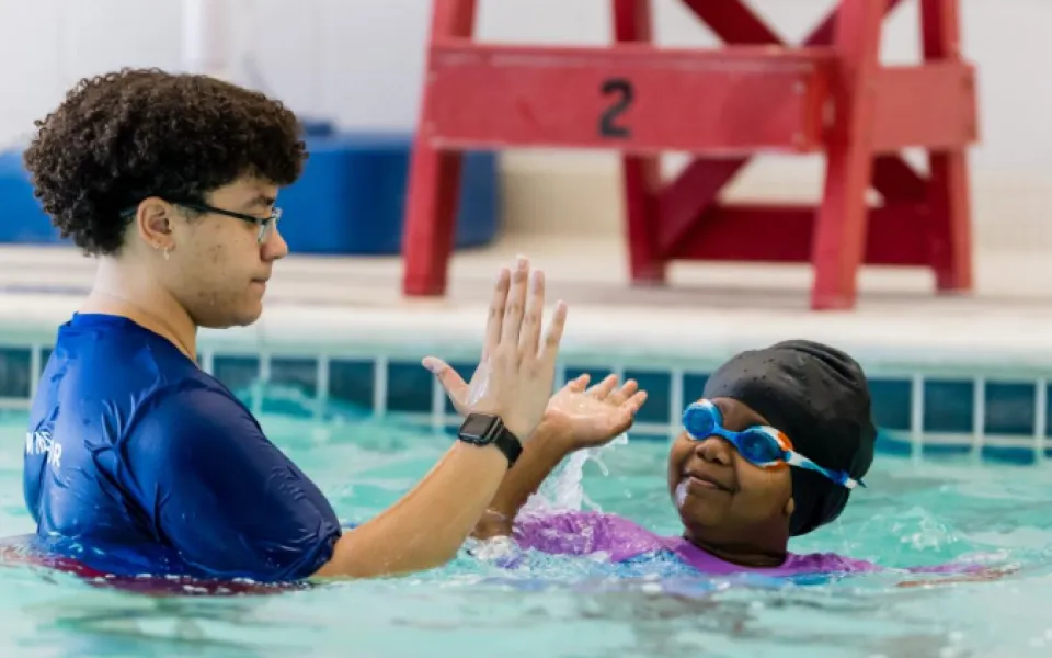 Swim Lesson at Potranco